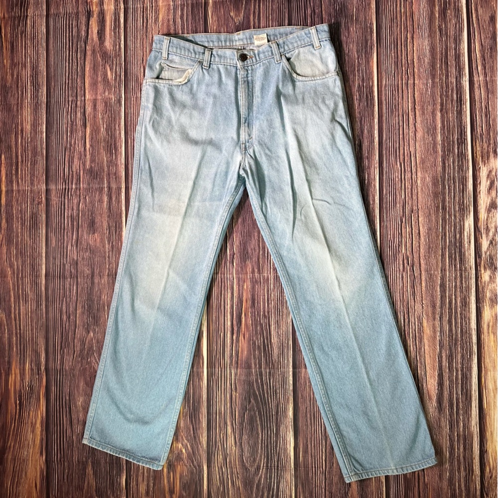 VINTAGE‎ Levis 769 Skosh Jeans 36x30 Light Blue Denim For Men
